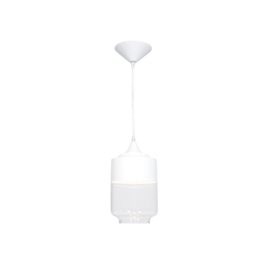 Avenue Lighting Robertson Blvd. 1 Light 13" Pendant, White