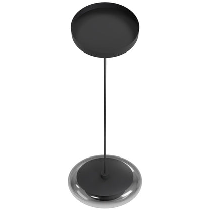 Avenue Lighting Monaco 1 Light 8" Pendant, Black+Smoky