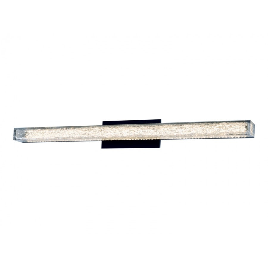 Avenue Cermack St. LED 32" Bath Bar, Black/Marbilized Acrylic