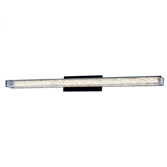 Avenue Cermack St. LED 48" Bath Bar, Black/Marbilized Acrylic