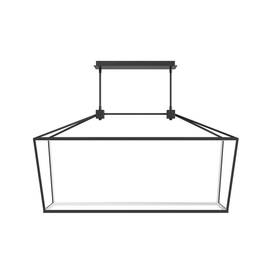 Avenue Lighting Park Ave. LED Light 54" Linear Cage Pendant, Black