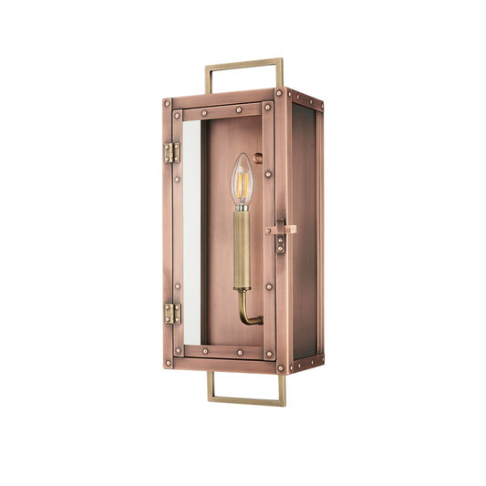 Acclaim Lighting 1Lt 18" Oudoor Wall Mount, Antique Copper/Brass/Clear - 1010CP