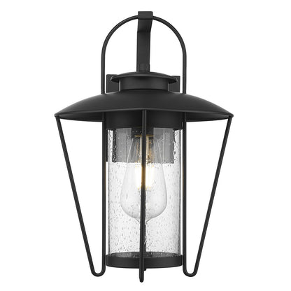 Acclaim Lighting 1 Light 17" Oudoor Wall Mount, Matte Black/Seeded