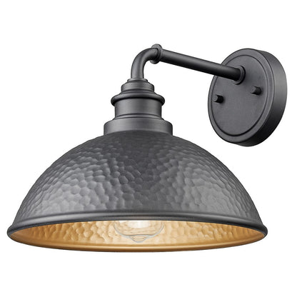 Acclaim Lighting 1Lt 11" Oudoor Wall Mount, Hammered Black/Gold/Black - 1031BK