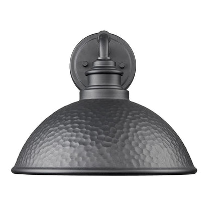 Acclaim Lighting 1Lt 11" Oudoor Wall Mount, Hammered Black/Gold/Black