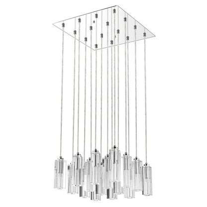 16 Light Chandelier, Chrome