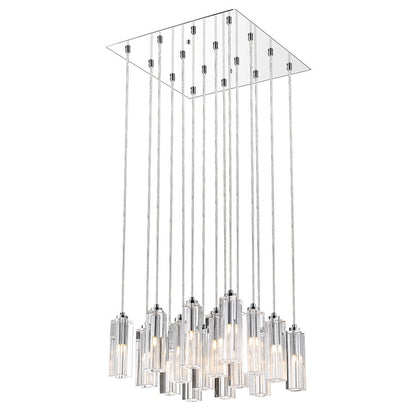 16 Light Chandelier, Chrome