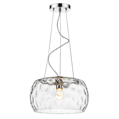 1 Light Pendant, Chrome