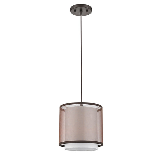 1 Light Mini Pendant, Bronze