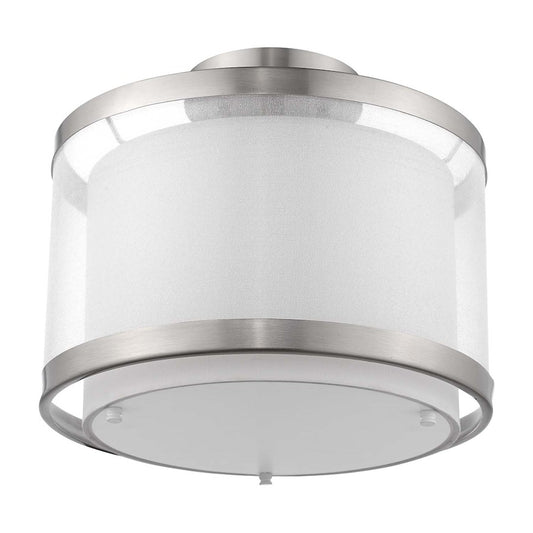 12" Light Pendant, Nickel