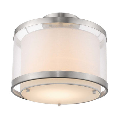 12" Light Pendant, Nickel