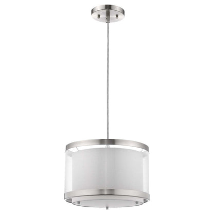 12" Light Pendant, Nickel