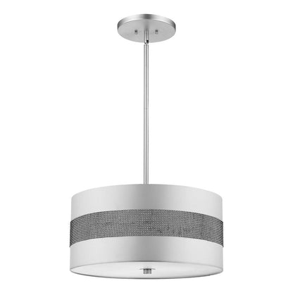 3 Light Pendant, Silver
