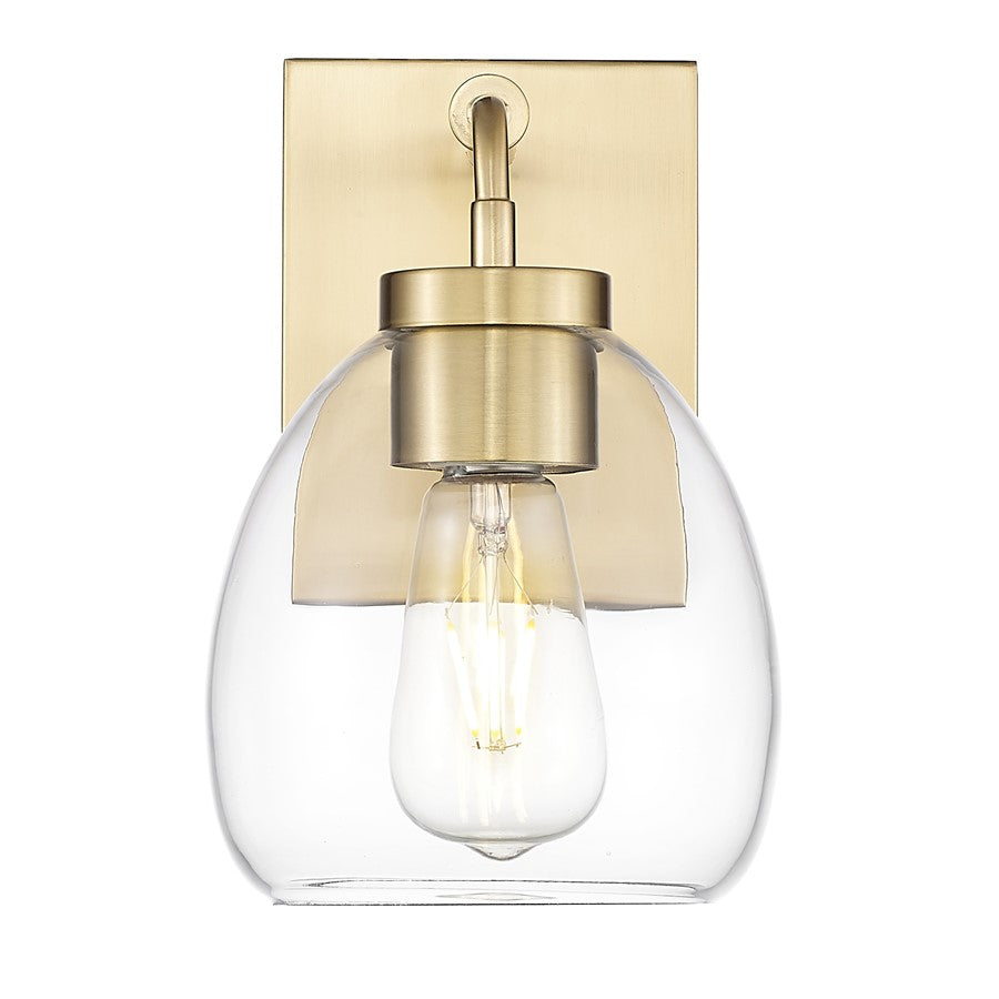 Acclaim Lighting 1 Light 6" Sconce, Brass/Clear - IN40060BR