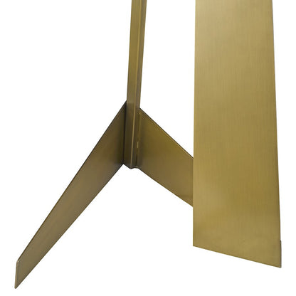 Acclaim Stratos 1 Light Floor Lamp, Brass/White