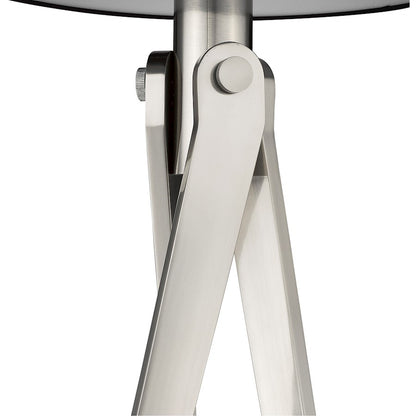 Acclaim Sangallo 1 Light Floor Lamp, Nickel/Black/White