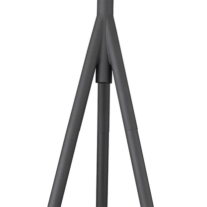 Acclaim Faza Floor Lamp, Black/Black Iron Cone/Gold Leaf