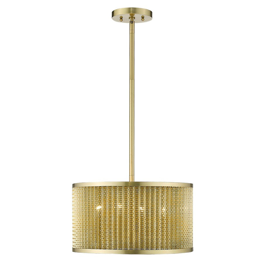 4 Light Convertible Pendant, Gold