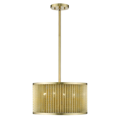 4 Light Convertible Pendant, Gold