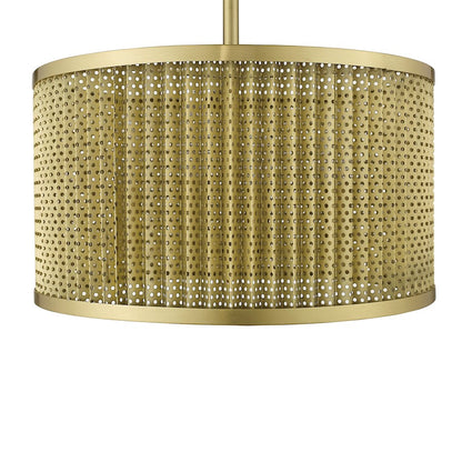 4 Light Convertible Pendant, Gold