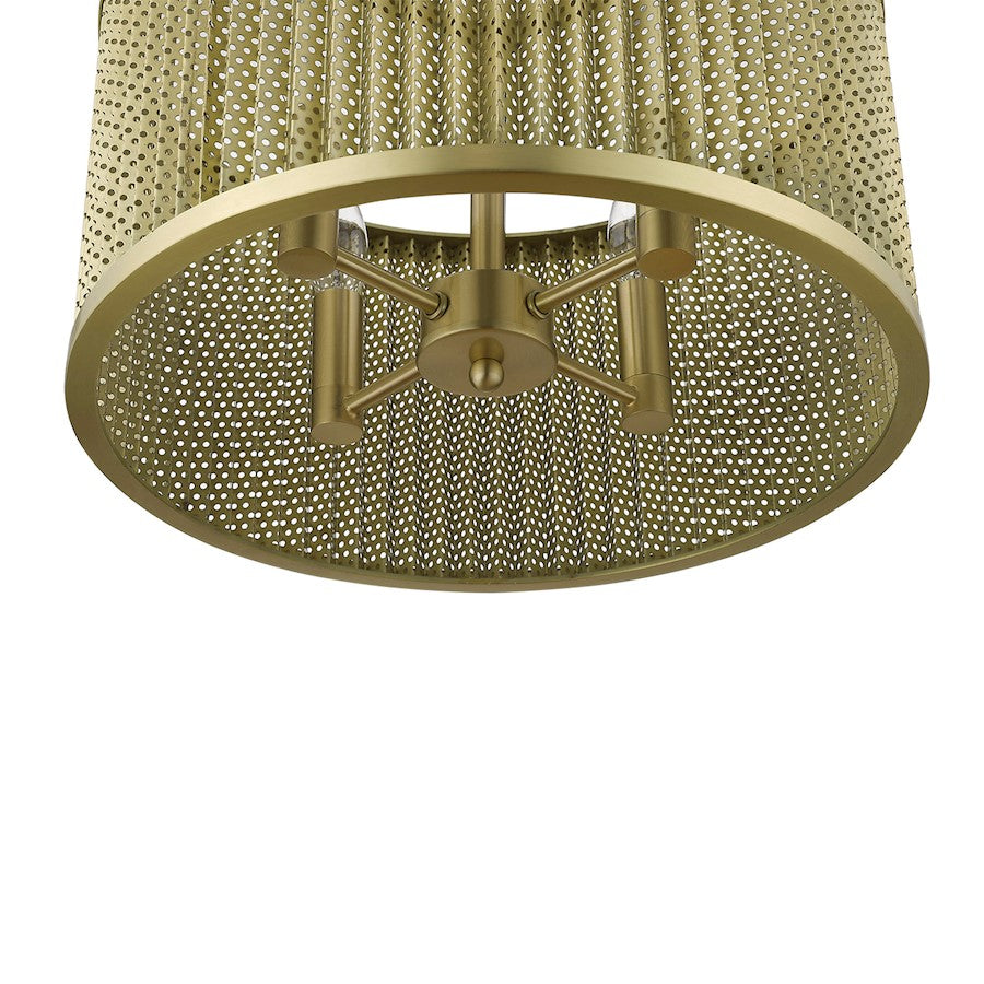 4 Light Convertible Pendant, Gold