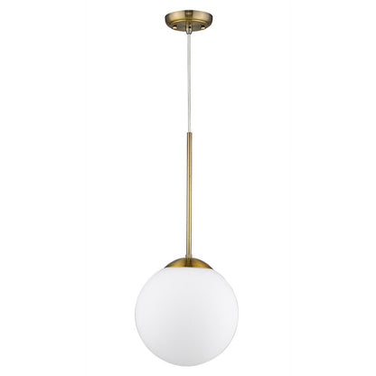 1 Light Pendant, Brass