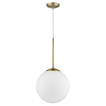 2 Light Pendant, Brass