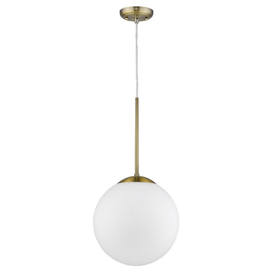 2 Light Pendant, Brass