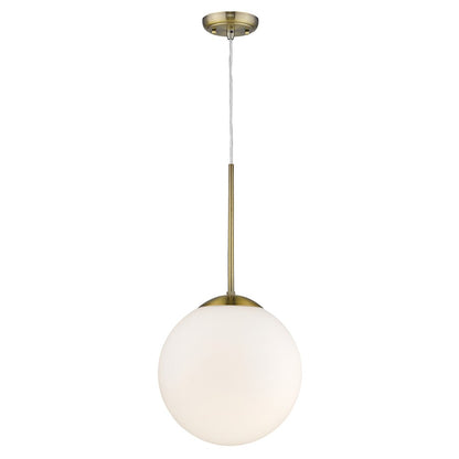 2 Light Pendant, Brass