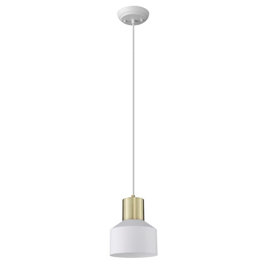 1 Light Pendant, White