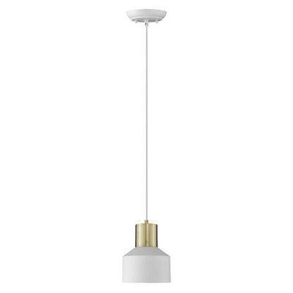 1 Light Pendant, White