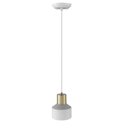 1 Light Pendant, White