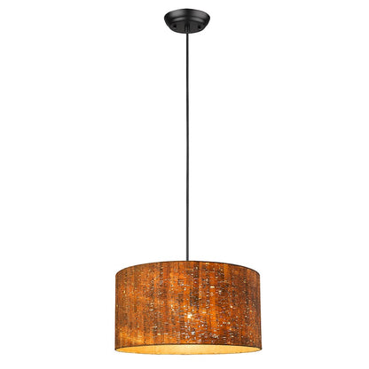1 Light Pendant, Matte Black