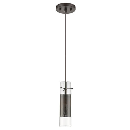 1 Light Pendant, Antique Bronze