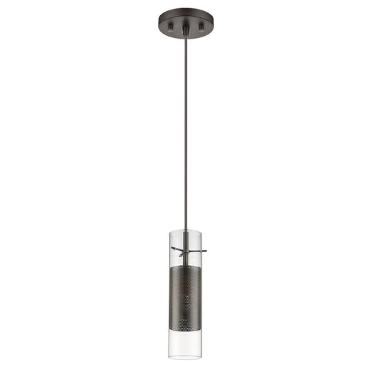 1 Light Pendant, Antique Bronze