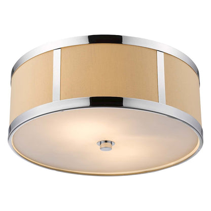 Acclaim Butler 2 Light Flushmount, Chrome/Cream/Opal Acrylic