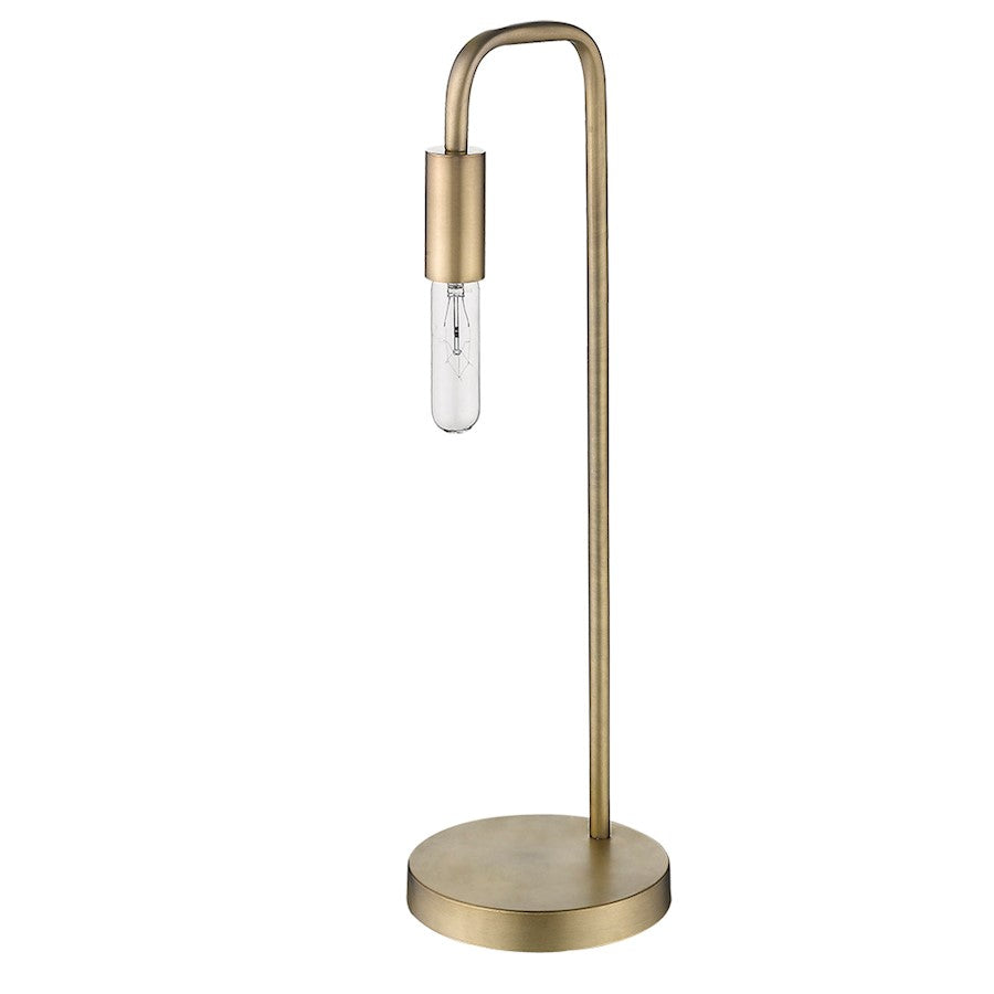 Perret Table Lamp, Aged Brass