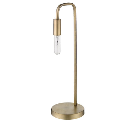 Perret Table Lamp, Aged Brass