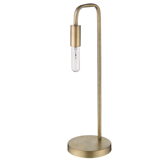 Perret Table Lamp, Aged Brass