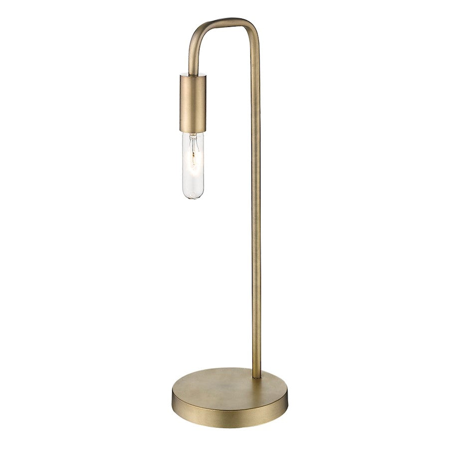 Perret Table Lamp, Aged Brass