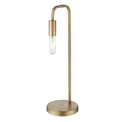 Perret Table Lamp, Aged Brass