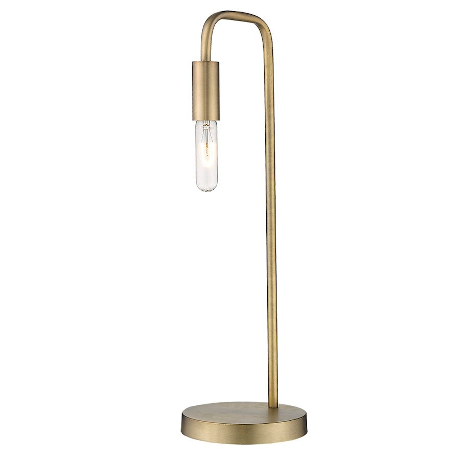 Perret Table Lamp, Aged Brass