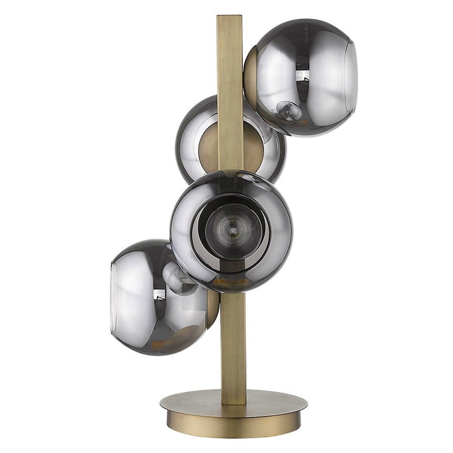 Lunette Table Lamp, Brass