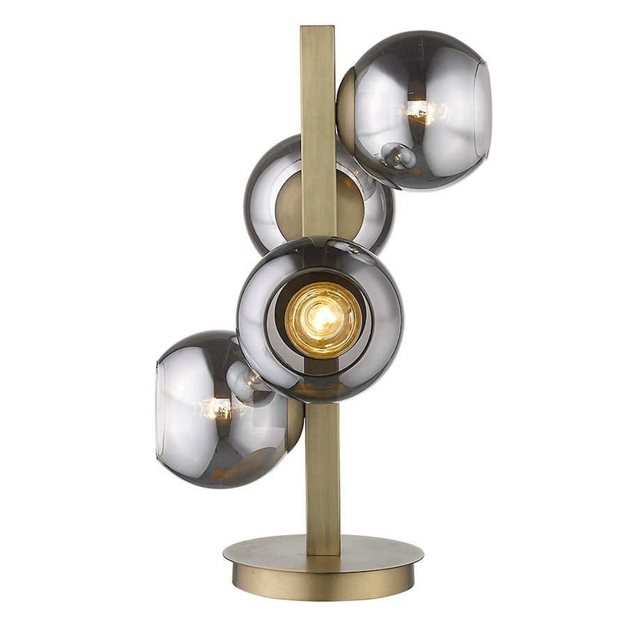Lunette Table Lamp, Brass