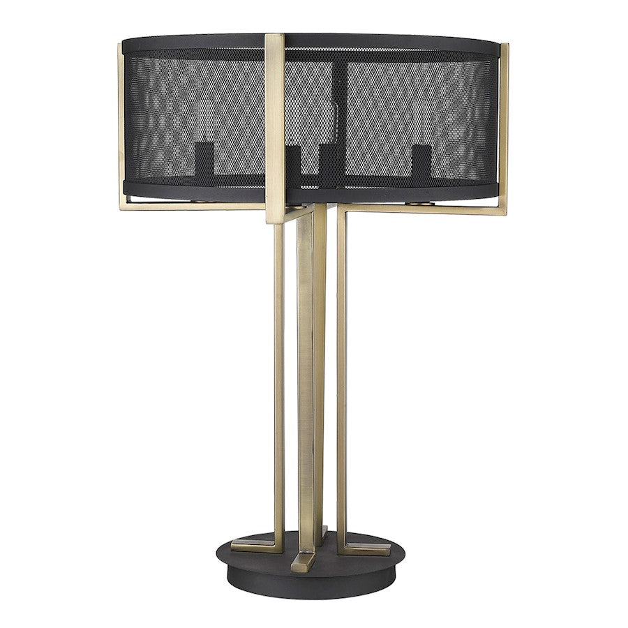 Trend Home 4 Light Table Lamp, Black
