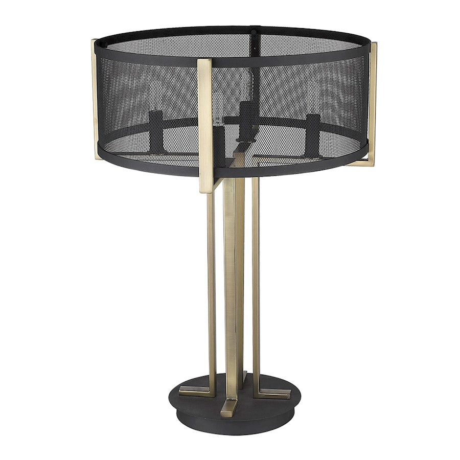 Trend Home 4 Light Table Lamp, Black