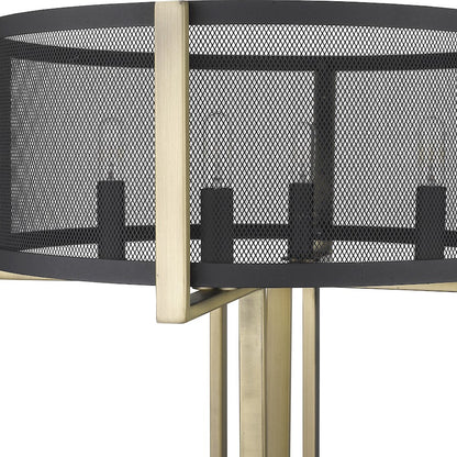 Trend Home 4 Light Table Lamp, Black
