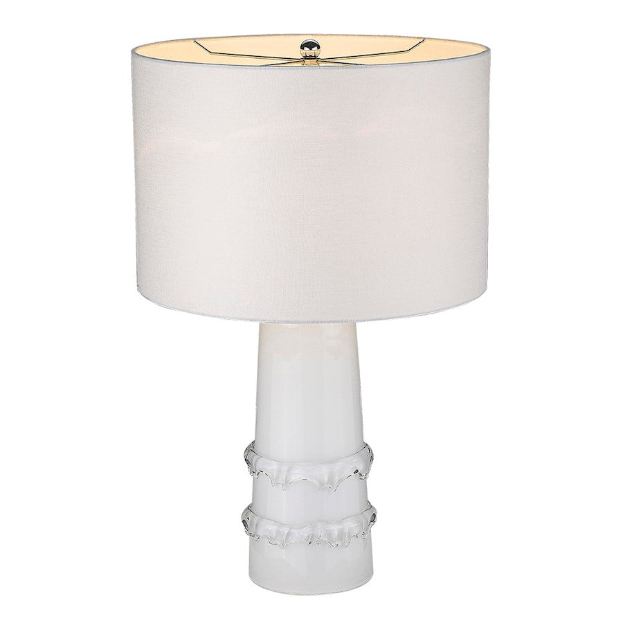 Trend Home 17" Table Lamp, White