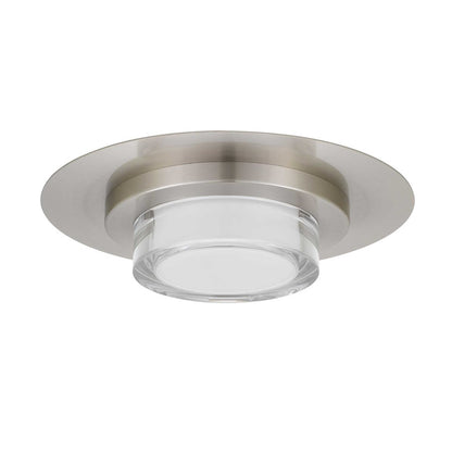 Alteck Plate Rnd 12" LED Outdoor, Brushed Stainless Steel - AFM0012-3CCT-W-BSS