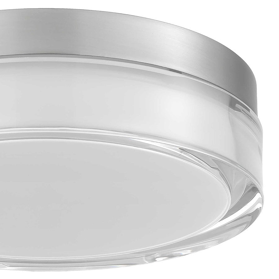 Alteck Sunspot 9" LED Outdoor, Brushed Stainless Steel
